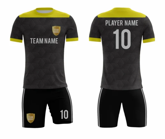 Black Sublimation Custom Soccer Jersey Adult & Youth Unisex