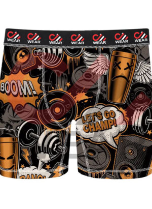 New Top Quality 2023 Fashionable Funny Cartoon Print Custom Men Briefs Underwear 100% Cotton Boxer Shorts Custom Made Pakistan