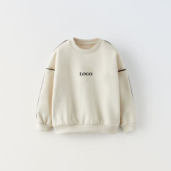 new arrival custom OEM new stylish kids sweatshirt with top quality cotton material custom logo printing baby kids sweatshirts #10