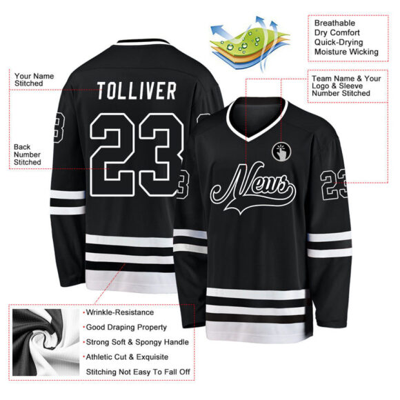 New Most Popular Ice Hockey Jersey Your Own Logo Ice Hockey Jersey Design Plus Size Ice Hockey Jersey for Men OEM Service..