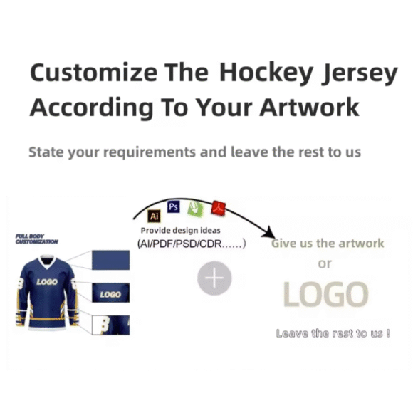 OEM Professional Polyester Customized Ice Hockey Jersey Training Hockey Jerseys for Men Customize - Image 4