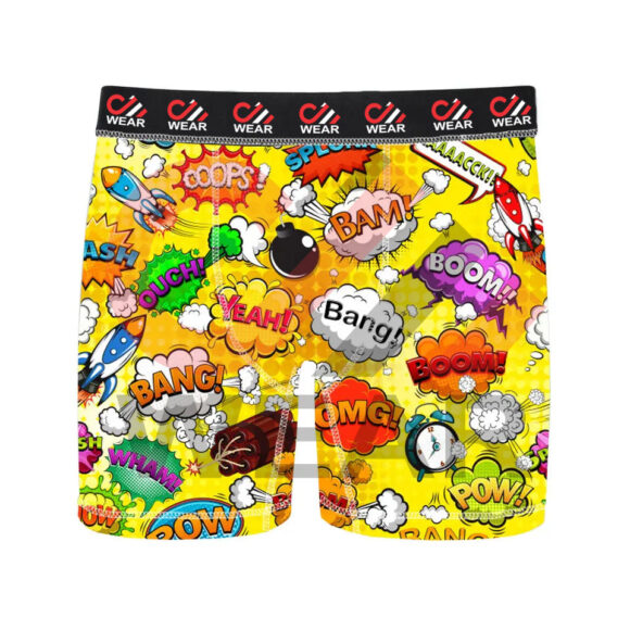 New Top Quality 2023 Fashionable Funny Cartoon Print Custom Men Briefs Underwear 100% Cotton Boxer Shorts Custom Made Pakistan - Image 4