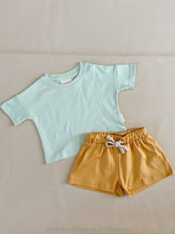 Summer 2pcs Children Sports Style Tracksuits T-shirts and Shorts Baby Kids Clothing Sets T-shirt Suit Short Sleeve Shorts - Image 4