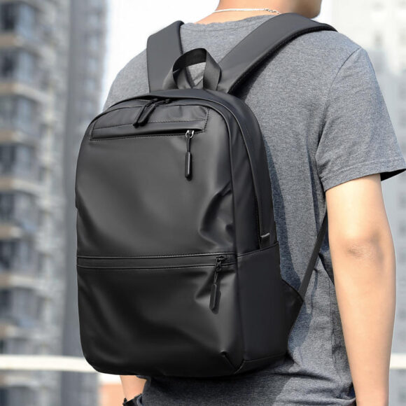 Men's Backpack New Trendy Large Backpack Fashion High School Backpack Leisure Travel Computer Bag - Image 3