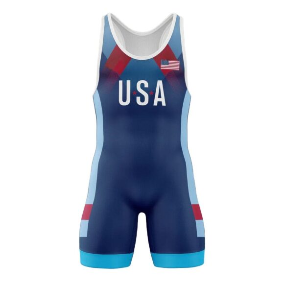 Custom High Quality Adult Wrestling Singlets Wholesale Sublimated Clothing