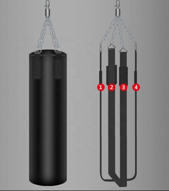 PU Leather Home Gym Fitness Professional Leather Kick Freestanding Heavy Punching Bags