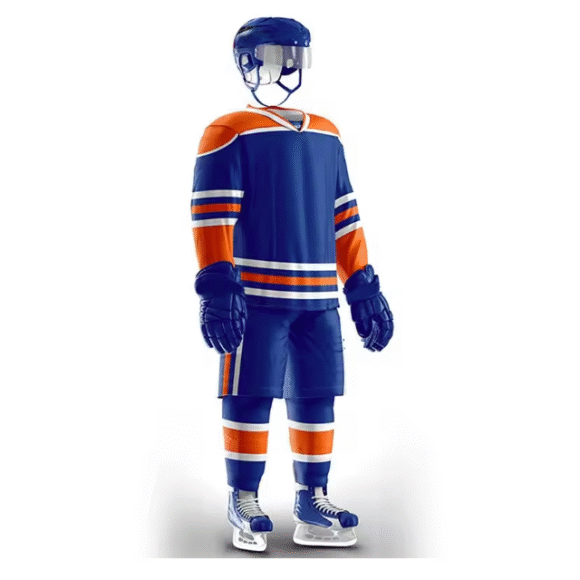 Wholesale Factory Breathable Sports Sweat Wicking Ice Hockey Uniform Custom Sublimated Printing Ice Hockey Jersey Without Logo - Image 2