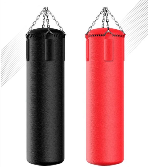 PU Leather Home Gym Fitness Professional Leather Kick Freestanding Heavy Punching Bags - Image 3