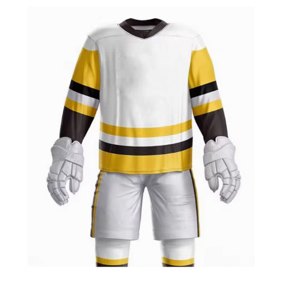 Wholesale Factory Breathable Sports Sweat Wicking Ice Hockey Uniform Custom Sublimated Printing Ice Hockey Jersey Without Logo - Image 4