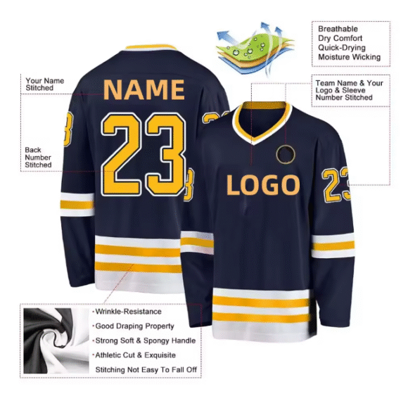 Sublimated Ice Hockey Jerseys Custom Reversible Hockey Jerseys