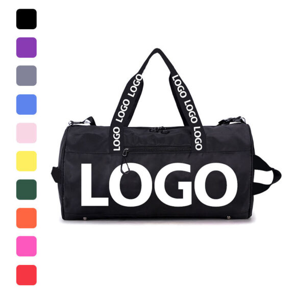 Wholesale Custom Fashion Logo Foldable Sports Gym Women Men Waterproof Travel Duffel Bag Pink Duffel Bag - Image 3