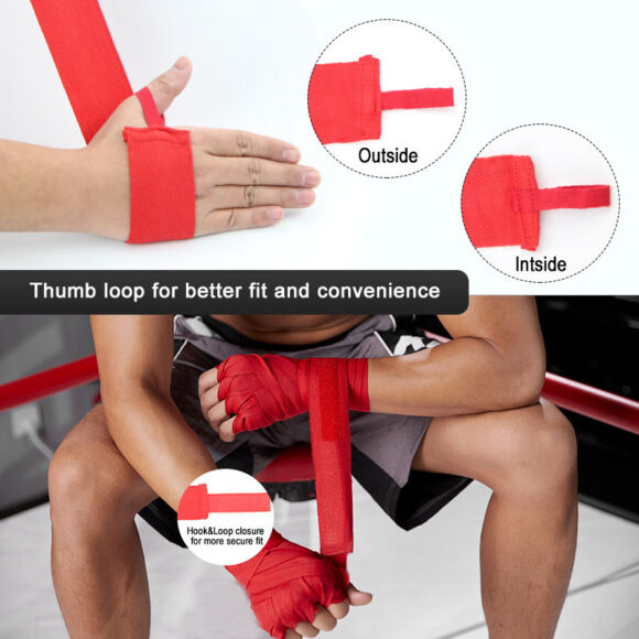 Hot Sell Box Hand Wrap Wholesale Custom High Quality Boxing Hand wraps Inner Boxing Hand Wraps - Image 4