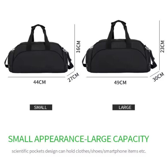 Custom Made Mens Sports Bag Workout Women Yoga Travel Duffel Bag Sports Team Swimming Large Nylon Weekend Bags - Image 4