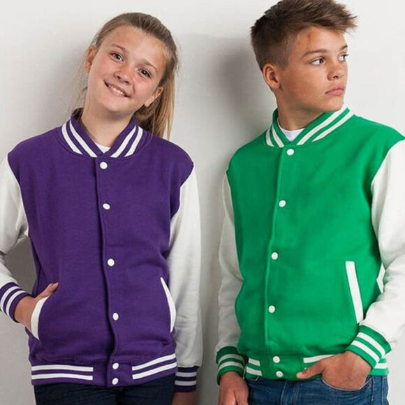 Kids Cute Babies Girls and Adult Baseball Jackets Custom Brand Custom Fabric Toddler Kids Letterman Jackets - Image 6