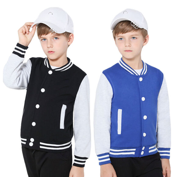 Kids Cute Babies Girls and Adult Baseball Jackets Custom Brand Custom Fabric Toddler Kids Letterman Jackets - Image 7