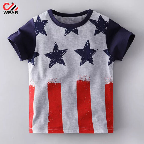customs children t shirt printing boy sublimation t shirt, kids clothing #3